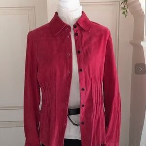 Worth New York Rose Suede Jacket